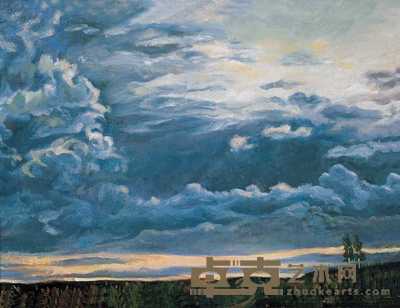 谭涤夫 2001年作 风景 41×53cm
